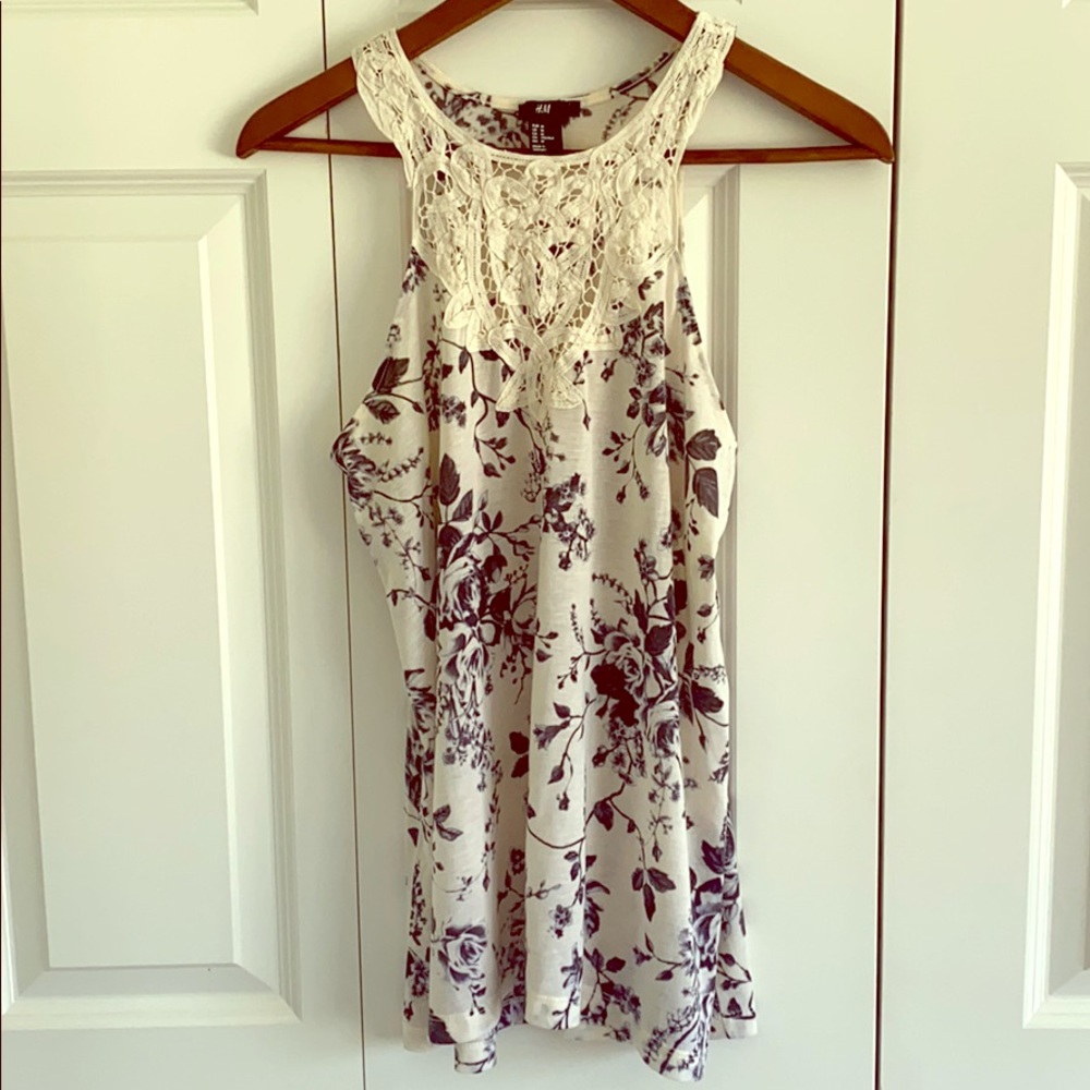 H&M Floral Tank medium